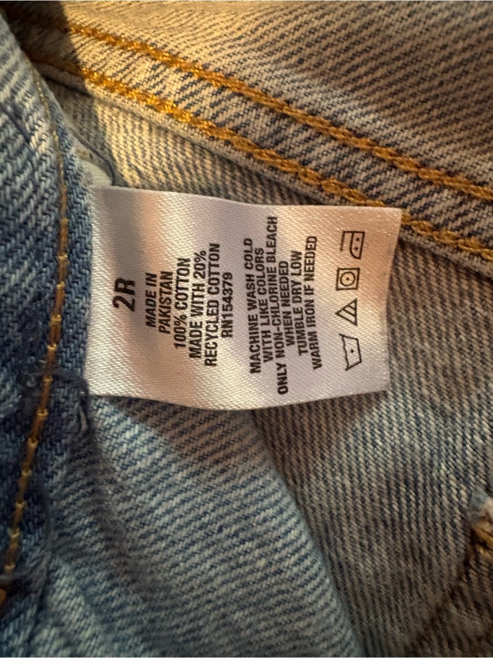 Aeropostale 90’s Baggy Two-Tone Blue wide leg Jeans - Picture 7 of 7